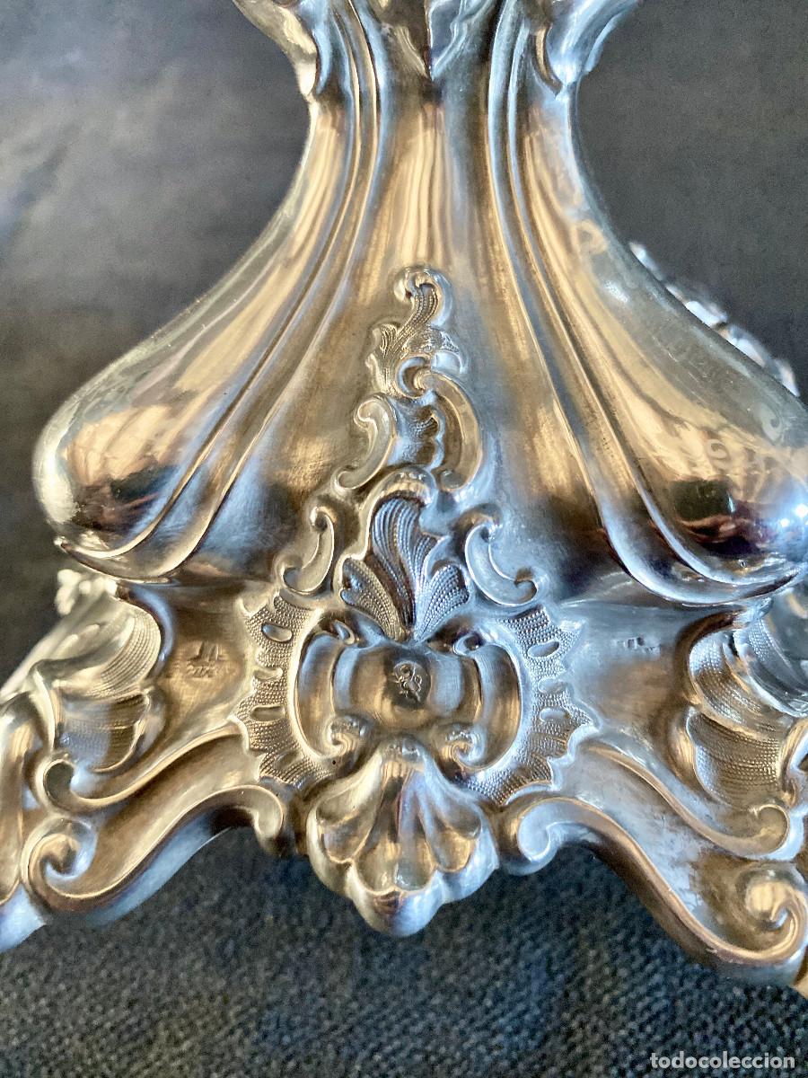 Antig&uuml;edades: Centro de mesa . Plata y cristal . Modernista - Foto 7