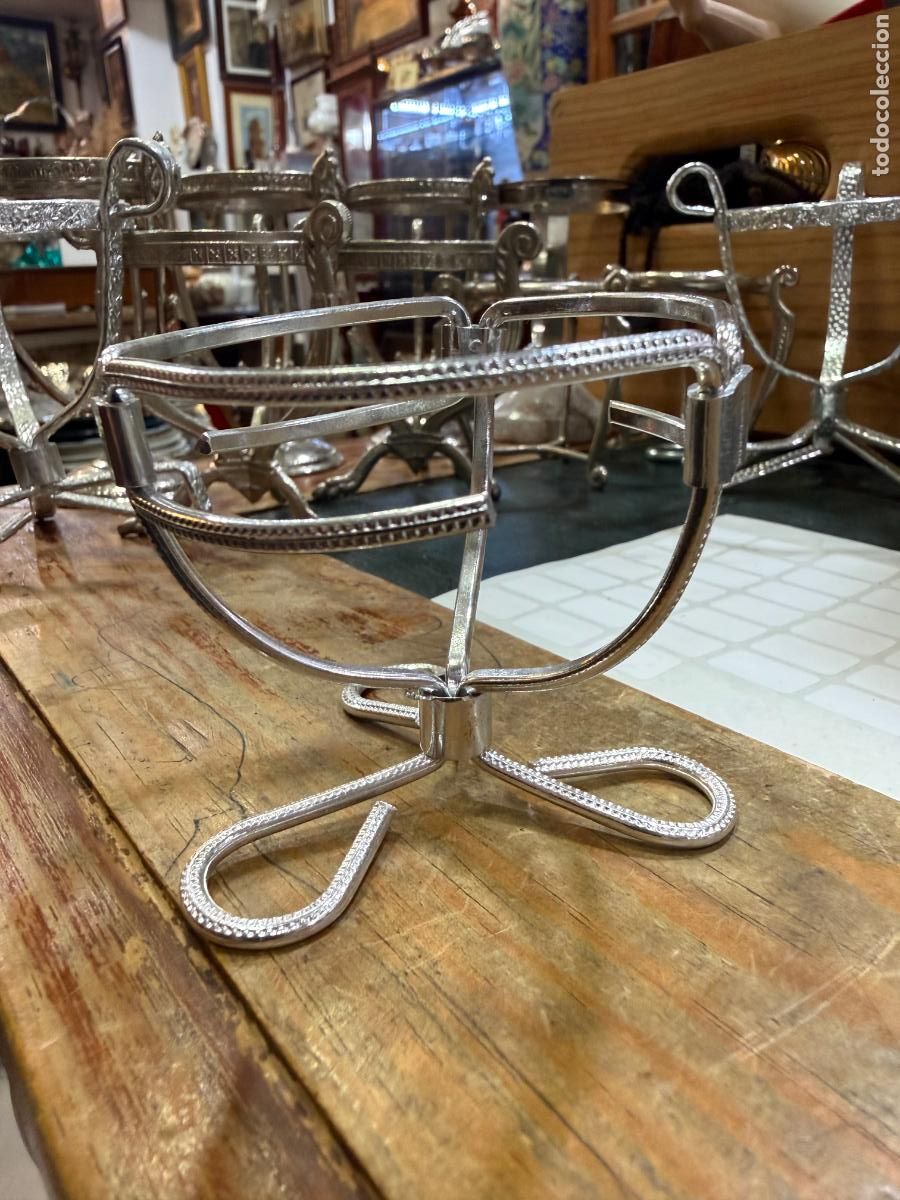 Antig&uuml;edades: CANDELERO DE METAL PARA VELAS MARIPOSAS - MEDIDA 7X6,5 CM