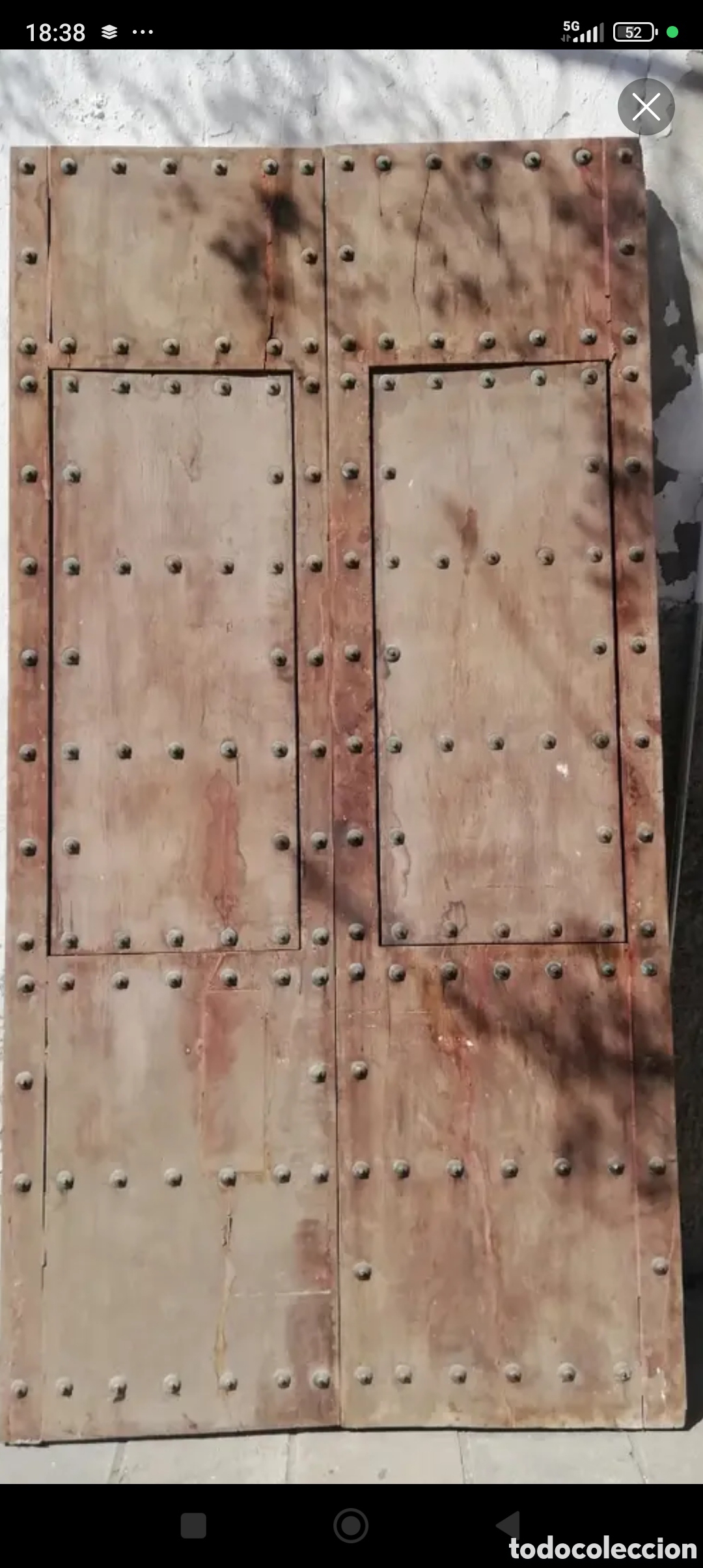 Antig&uuml;edades: PORT&Oacute;N ANTIGUO MADERA DE CAOBA - Foto 1