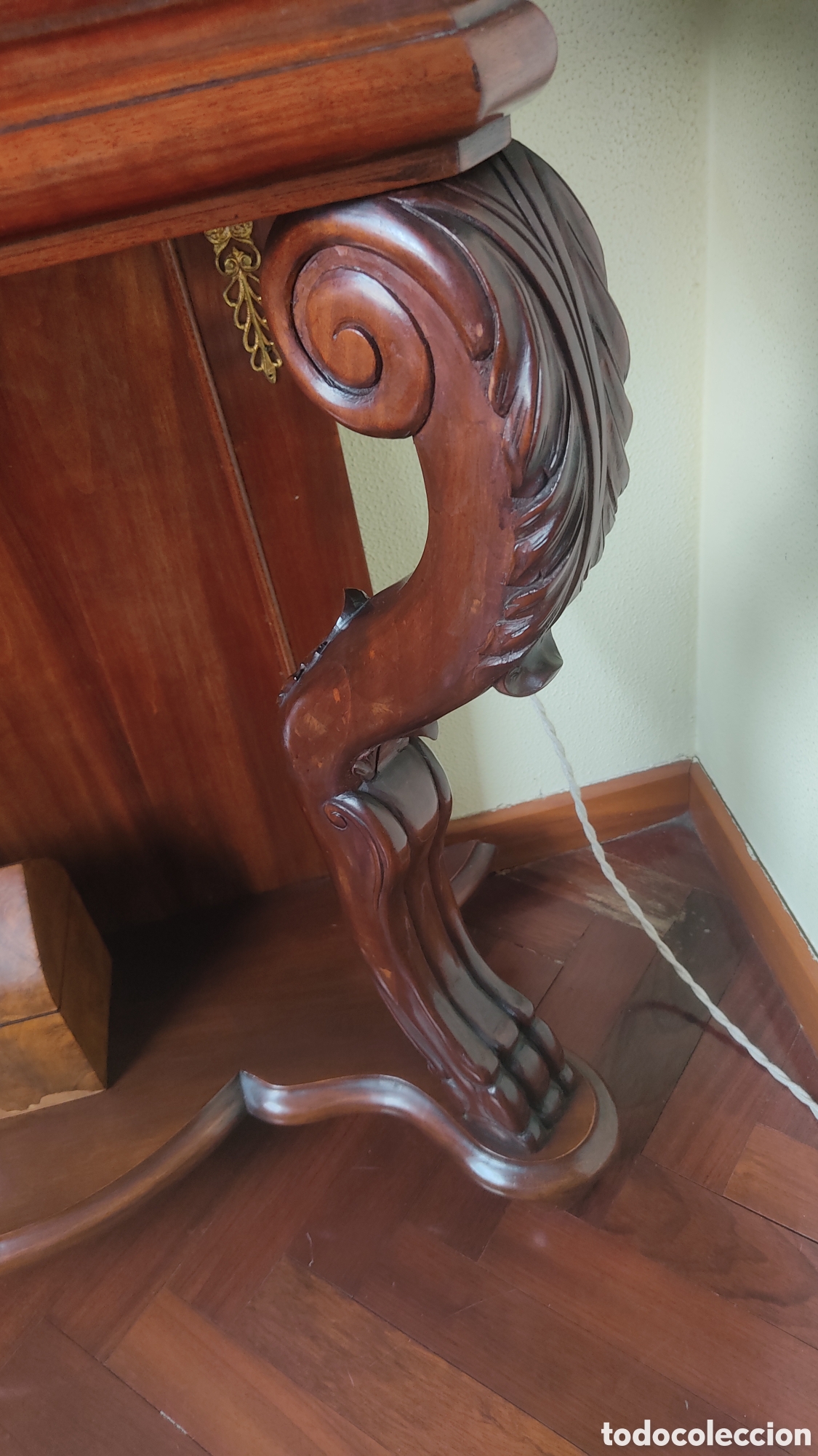 Antig&uuml;edades: Vitrina francesa de caoba. - Foto 18