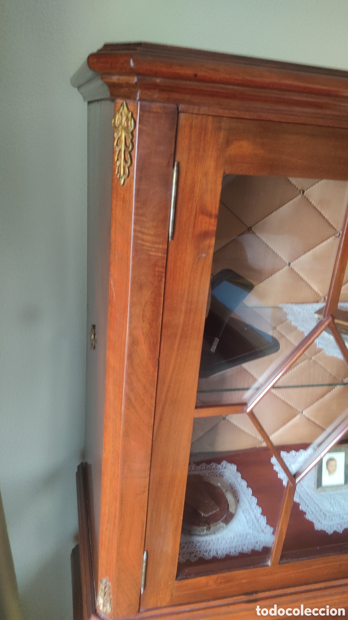 Antig&uuml;edades: Vitrina francesa de caoba. - Foto 19