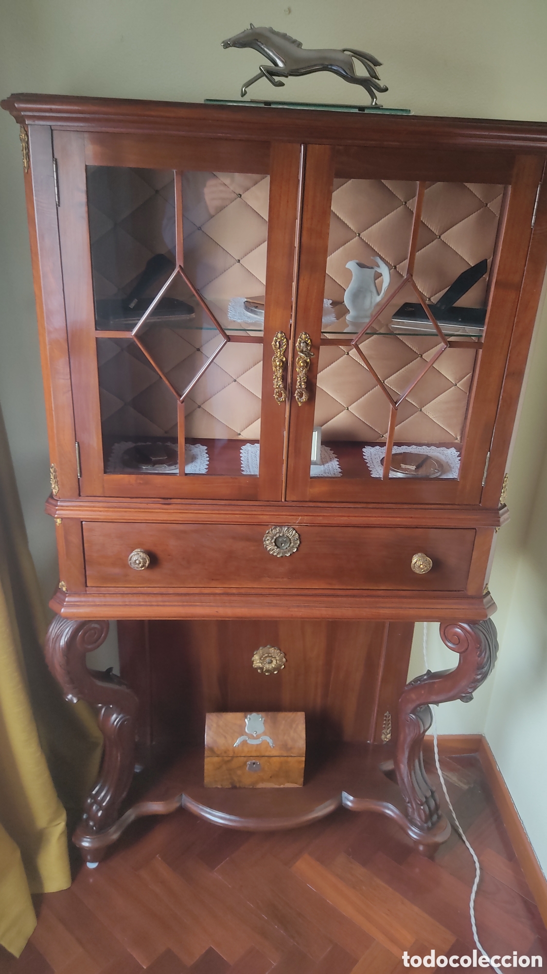 Antig&uuml;edades: Vitrina francesa de caoba. - Foto 20