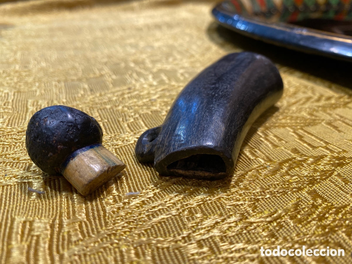 Antig&uuml;edades: Pastoril Objeto antiguo asta de toro - Foto 4