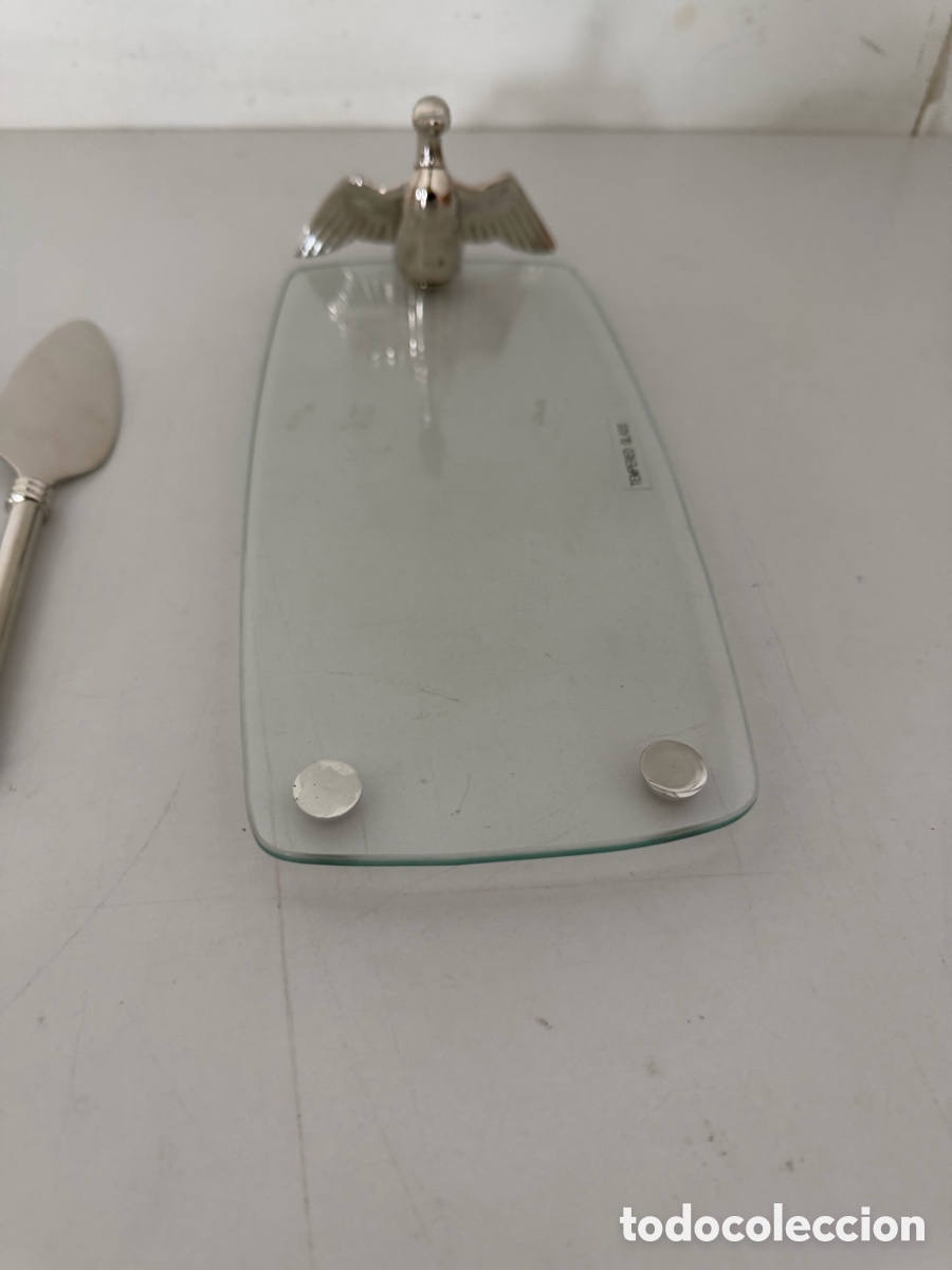 Antig&uuml;edades: set de servicio para foie gras de 3 piezas - Foto 2