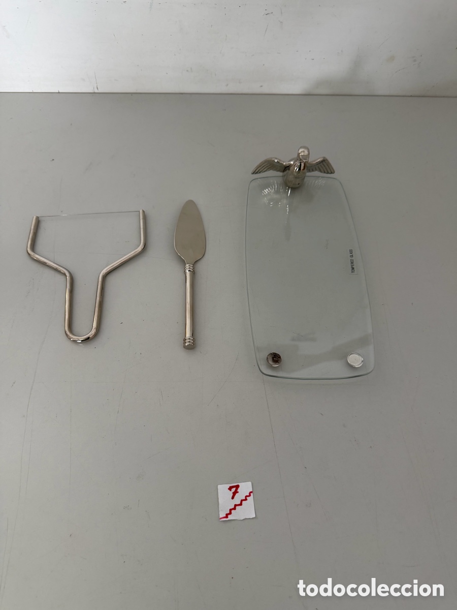 Antig&uuml;edades: set de servicio para foie gras de 3 piezas - Foto 1