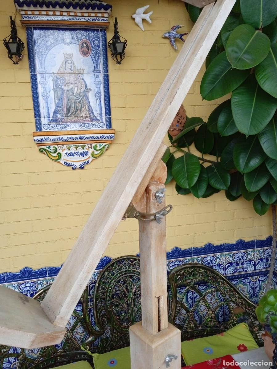 Antig&uuml;edades: Caballete atril antiguo de madera - Foto 3