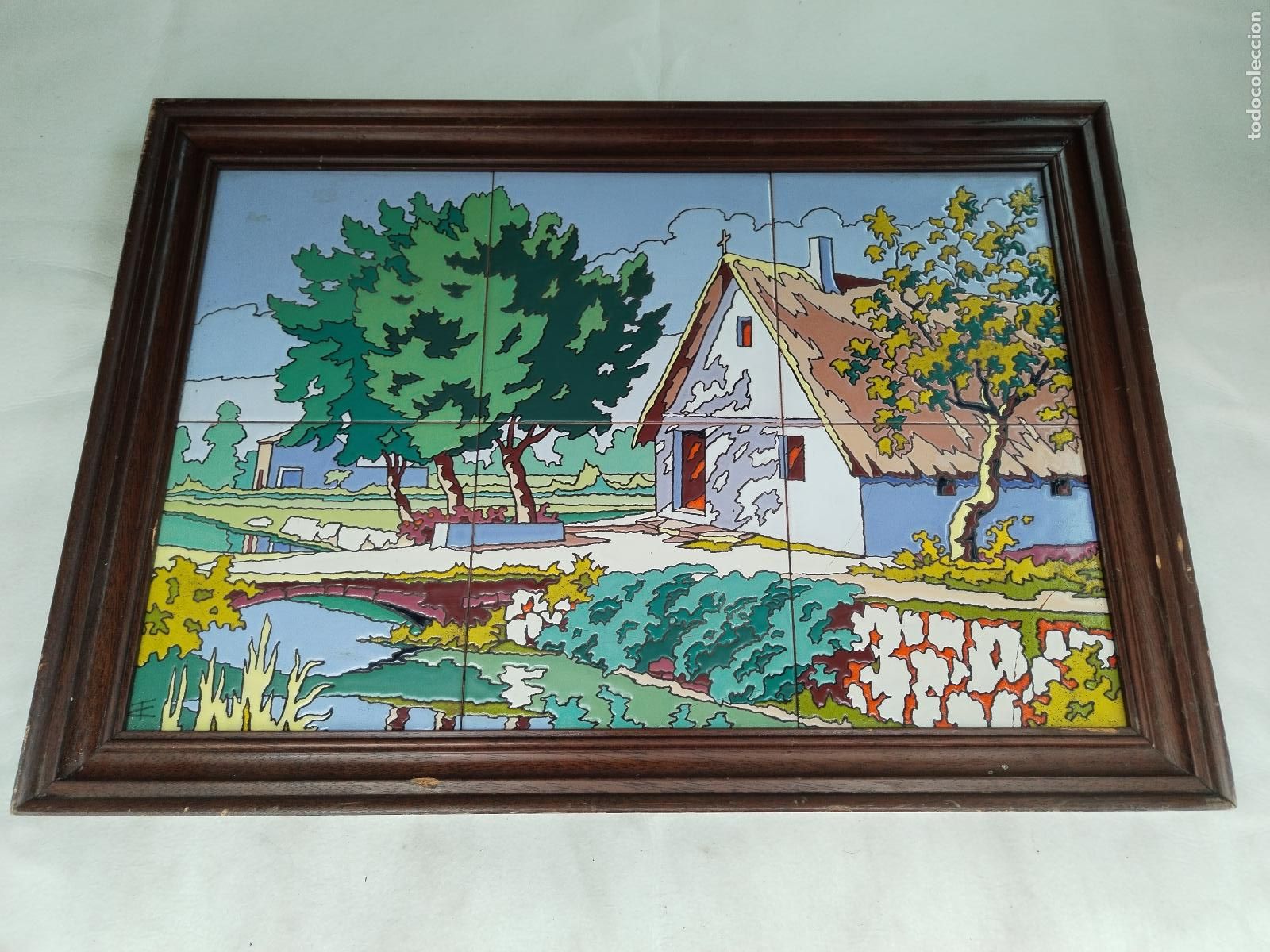 Antig&uuml;edades: cuadro azulejos barraca valenciana - Foto 4