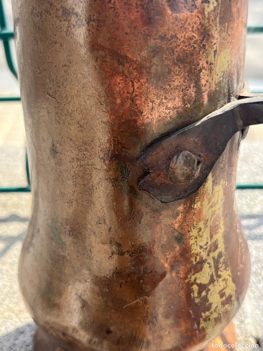 Antig&uuml;edades: CHOCOLATERA DE COBRE DEL SIGLO XVIII - Foto 4