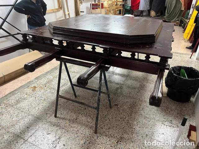 Antig&uuml;edades: Parihuela de Virgen de madera - Foto 2