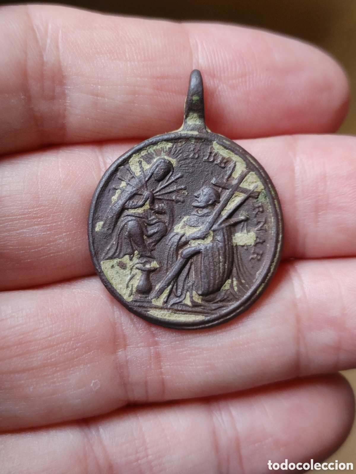 Antig&uuml;edades: Medalla en bronce. S. XVIII. - Foto 2