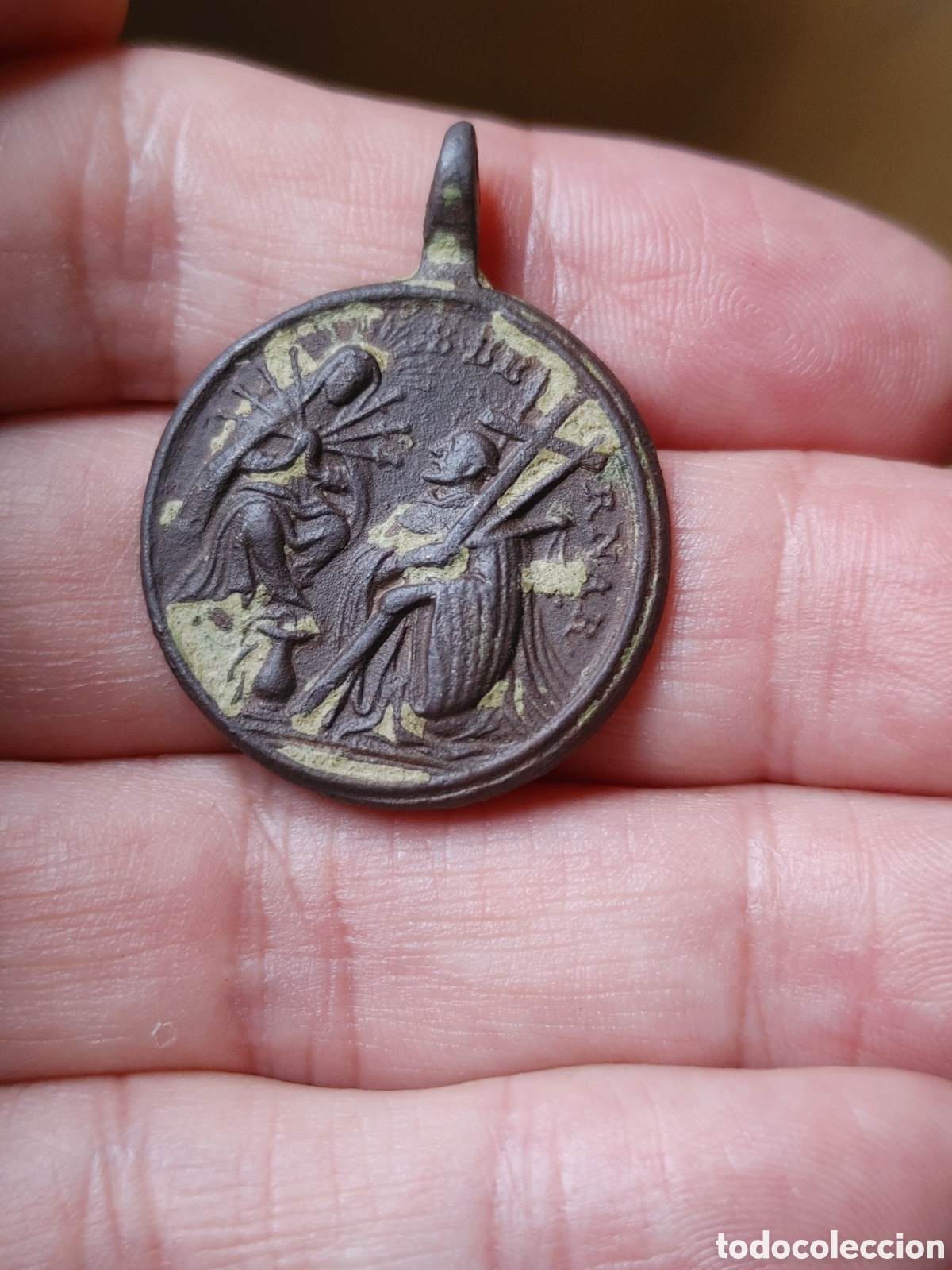 Antig&uuml;edades: Medalla en bronce. S. XVIII. - Foto 1
