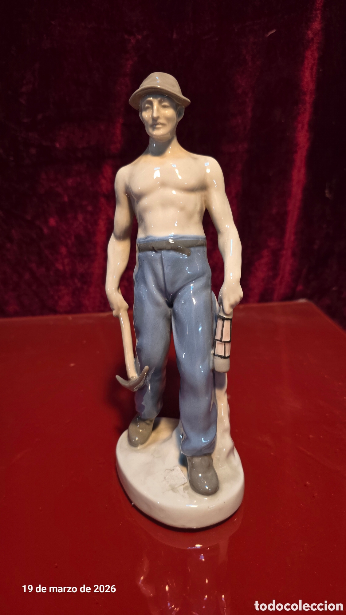 Antig&uuml;edades: Figura porcelana alemana