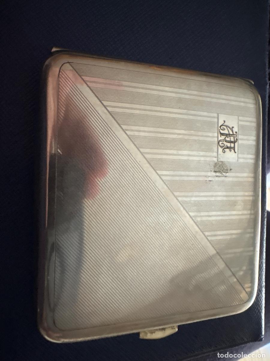 Antiguidades: Pitillera plata de ley