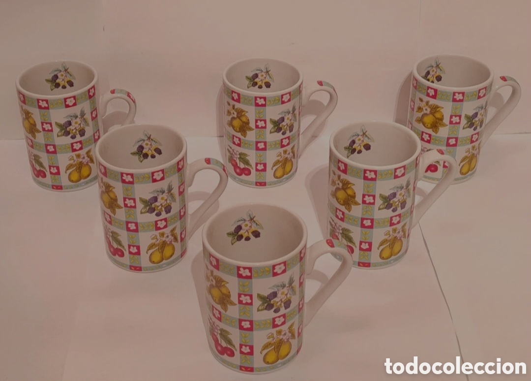 Antig&uuml;edades: Soporte de madera con 6 tazas - Foto 7