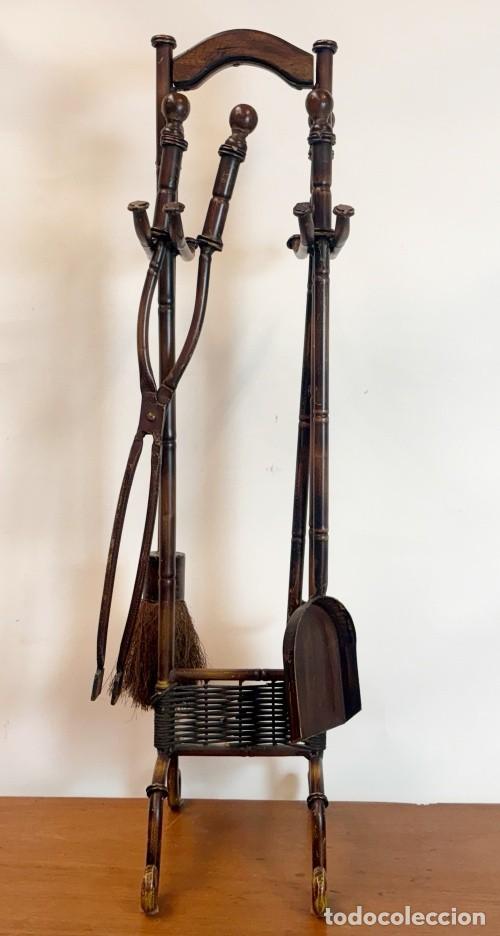 Antig&uuml;edades: Juego de Herramientas para Chimenea - Foto 4