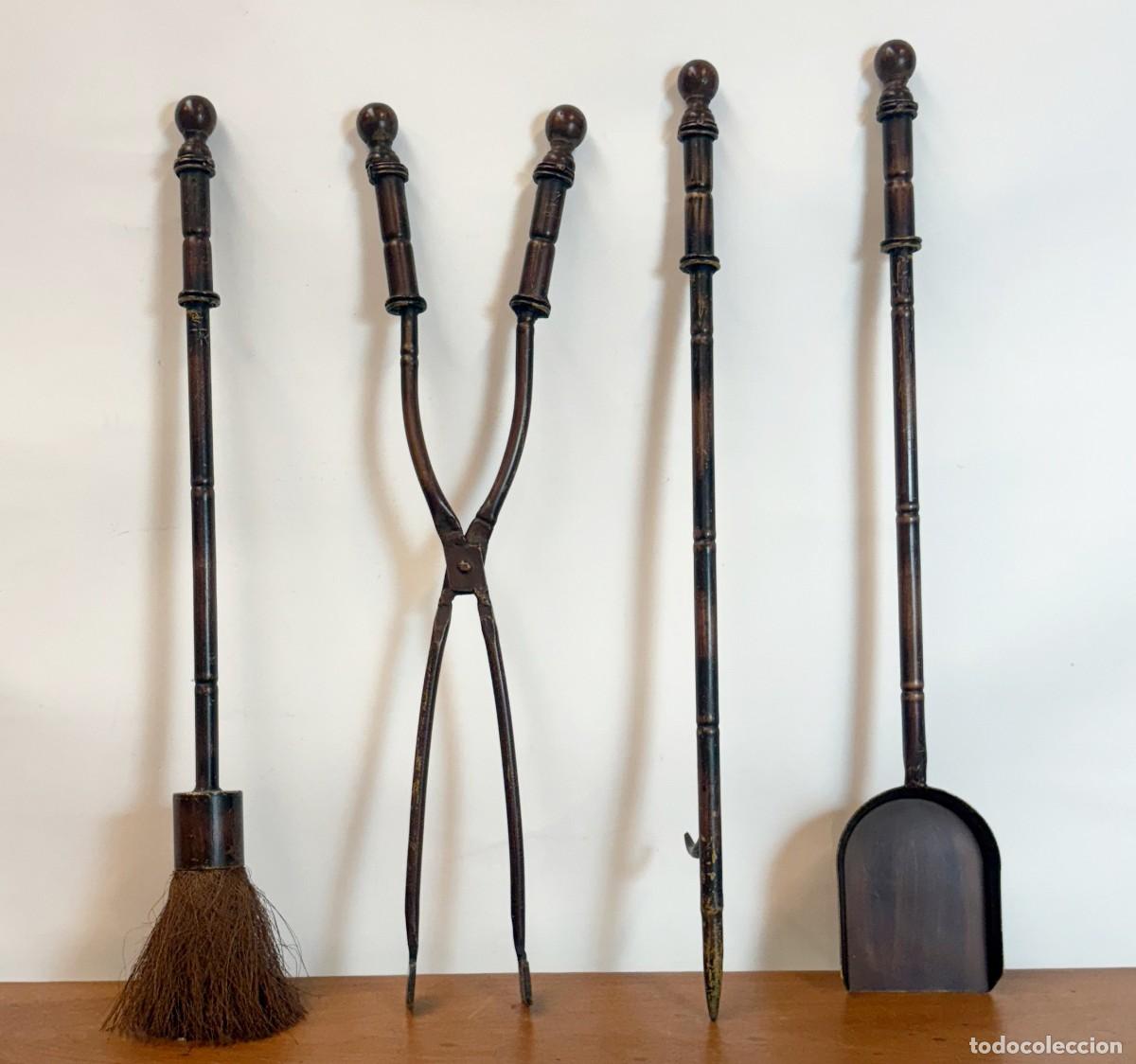 Antig&uuml;edades: Juego de Herramientas para Chimenea - Foto 5