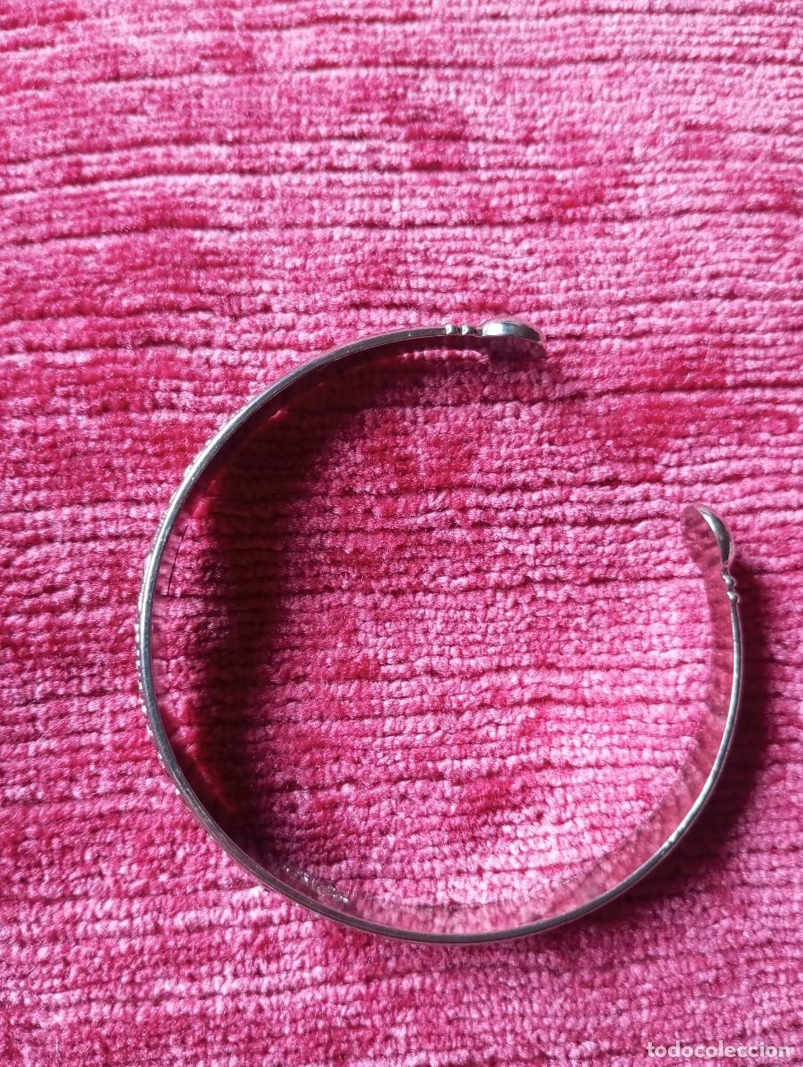 Antig&uuml;edades: PULSERA DE LA INDIA DE PLATA CON GRABADOS ALEG&Oacute;RICOS - Foto 2