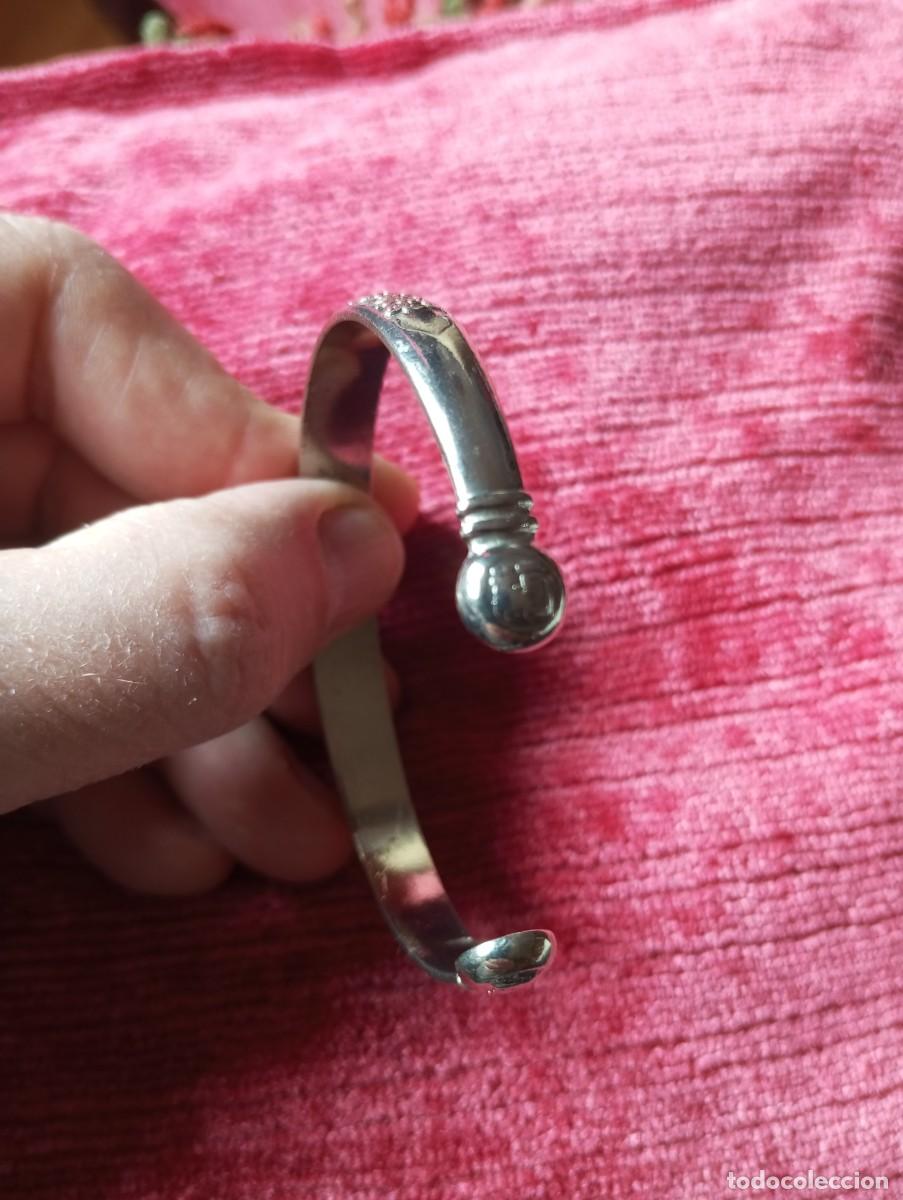 Antig&uuml;edades: PULSERA DE LA INDIA DE PLATA CON GRABADOS ALEG&Oacute;RICOS - Foto 4