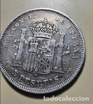 Antig&uuml;edades: Duro plata Alfonso XIII - Foto 1