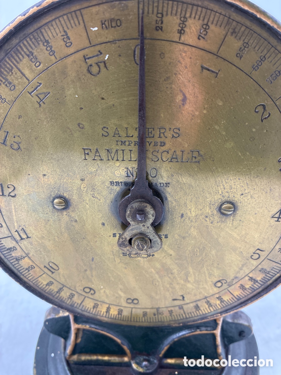 Antig&uuml;edades: Antiguo peso de cocina Salter. - Foto 6