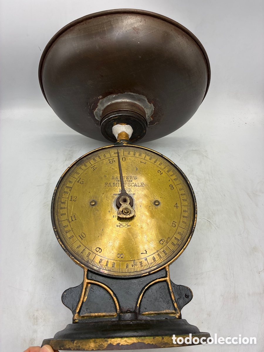 Antig&uuml;edades: Antiguo peso de cocina Salter. - Foto 7