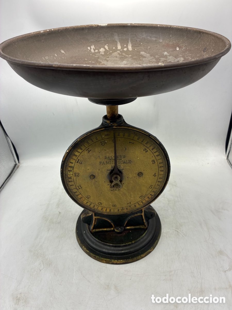 Antig&uuml;edades: Antiguo peso de cocina Salter. - Foto 1