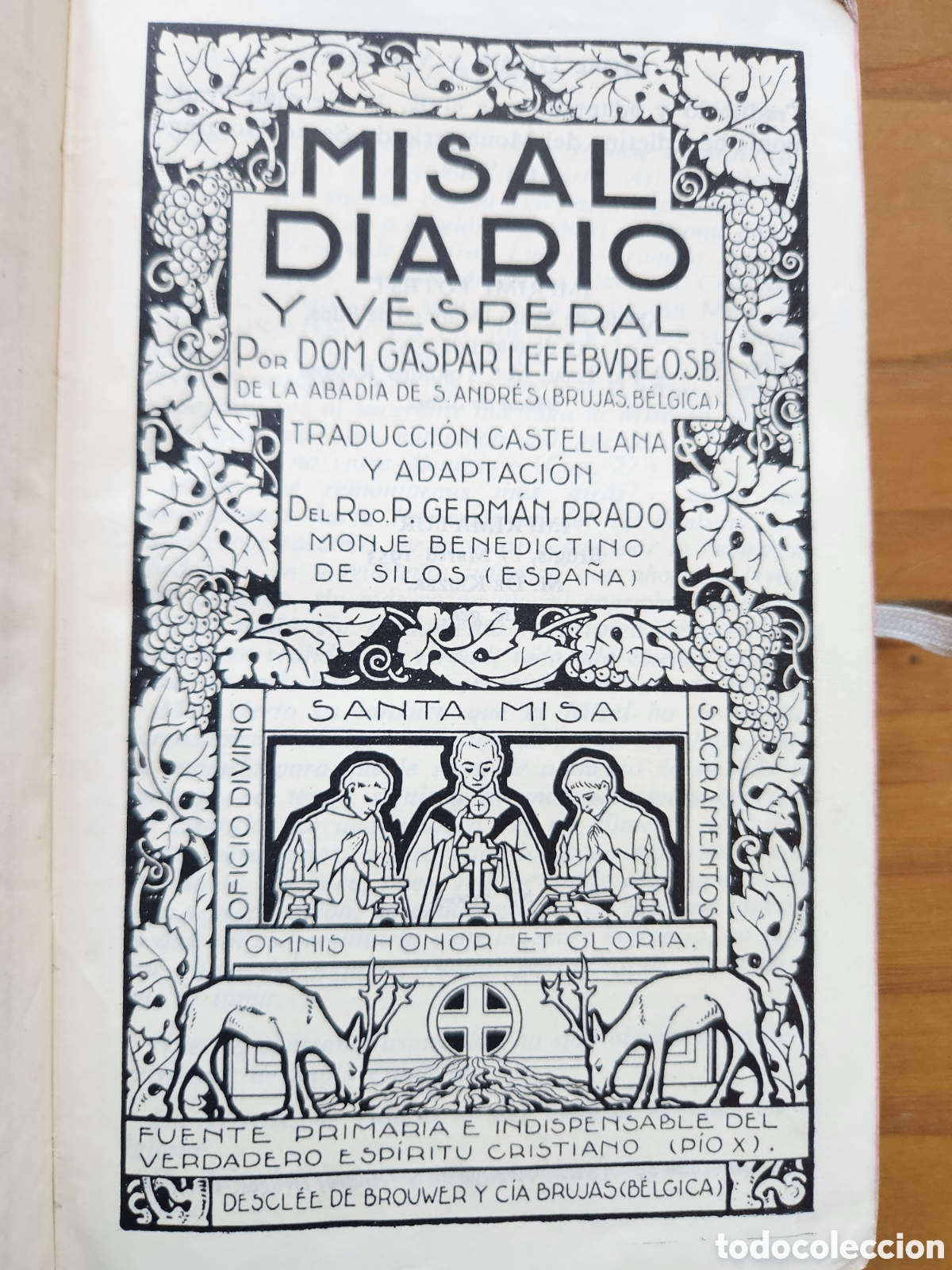 Antig&uuml;edades: Misal diario Dom Gaspar Lefebvre OSB