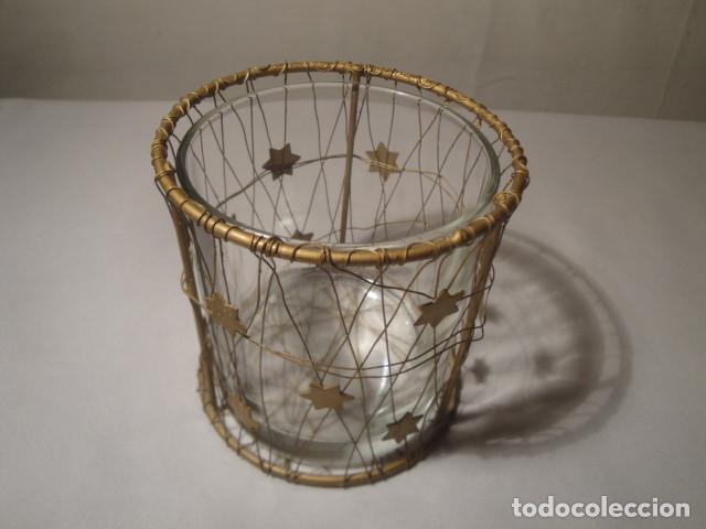Antig&uuml;edades: Cubilete de alambre dorado. Nuevo - Foto 1