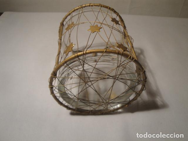 Antig&uuml;edades: Cubilete de alambre dorado. Nuevo - Foto 2