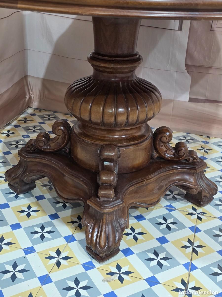 Antig&uuml;edades: MESA DE COMEDOR EXTENSIBLE DE FINALES DEL SIGLO XIX - Foto 2