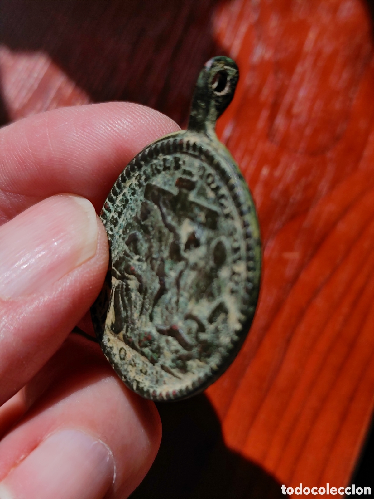 Antig&uuml;edades: Medalla en bronce. S. XVIII. - Foto 4