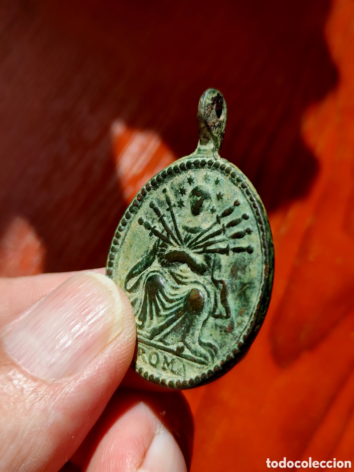 Antig&uuml;edades: Medalla en bronce. S. XVIII. - Foto 5