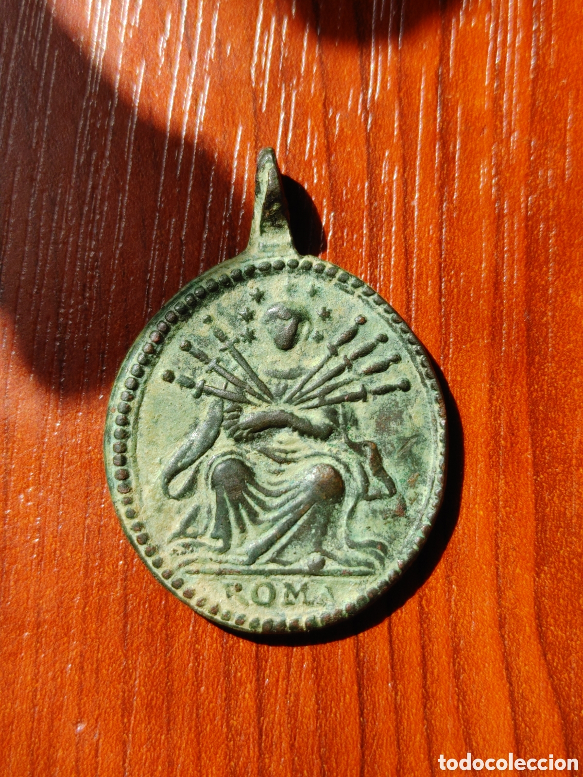 Antig&uuml;edades: Medalla en bronce. S. XVIII. - Foto 6