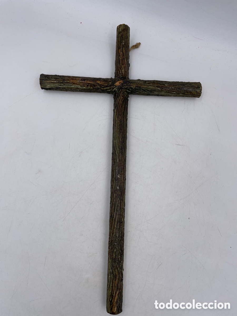 Antig&uuml;edades: Cruz de madera. Le&ntilde;o. - Foto 7