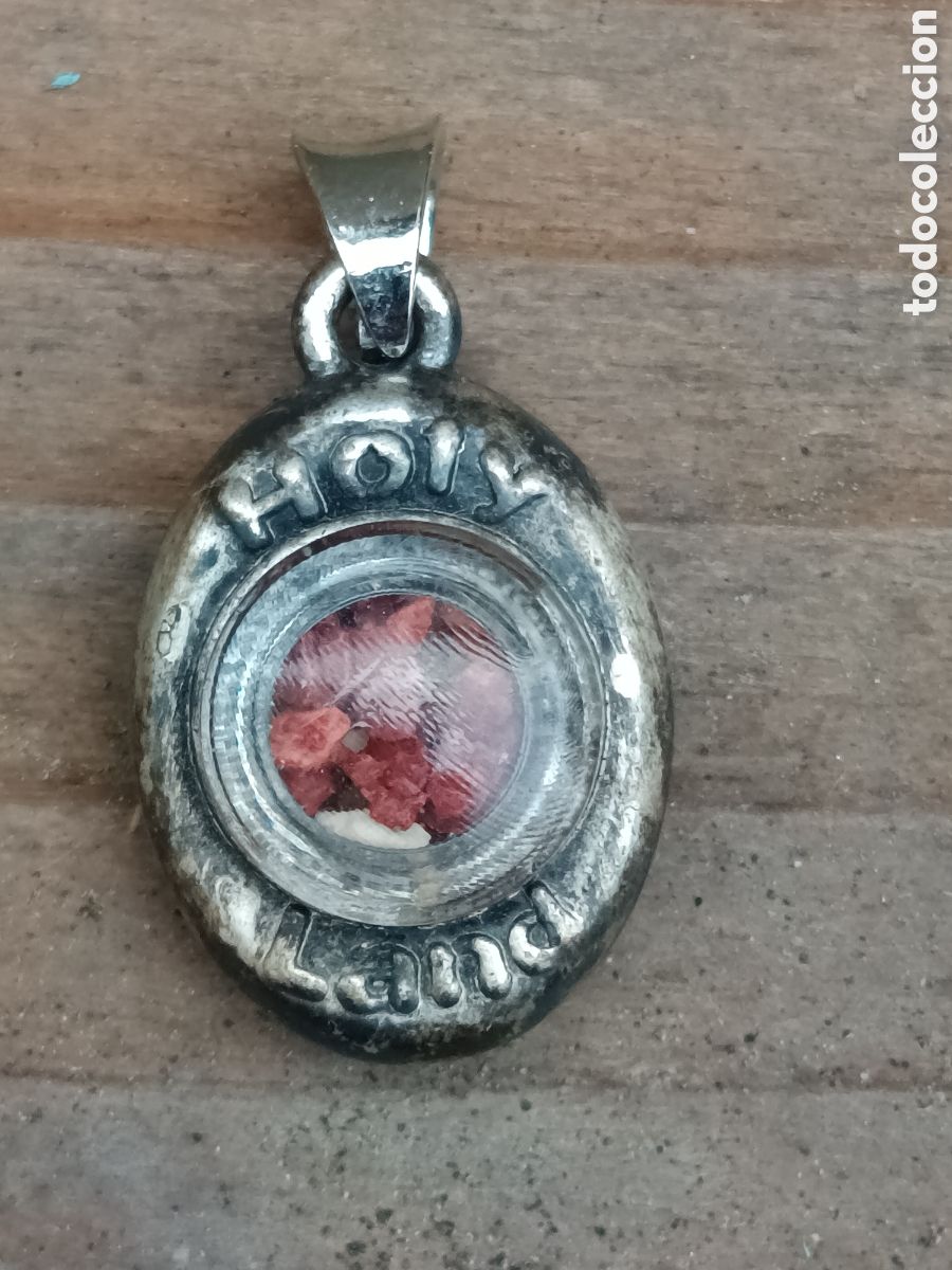 Antig&uuml;edades: Antiguo Relicario Holy Land Tierra Santa reliquia plata