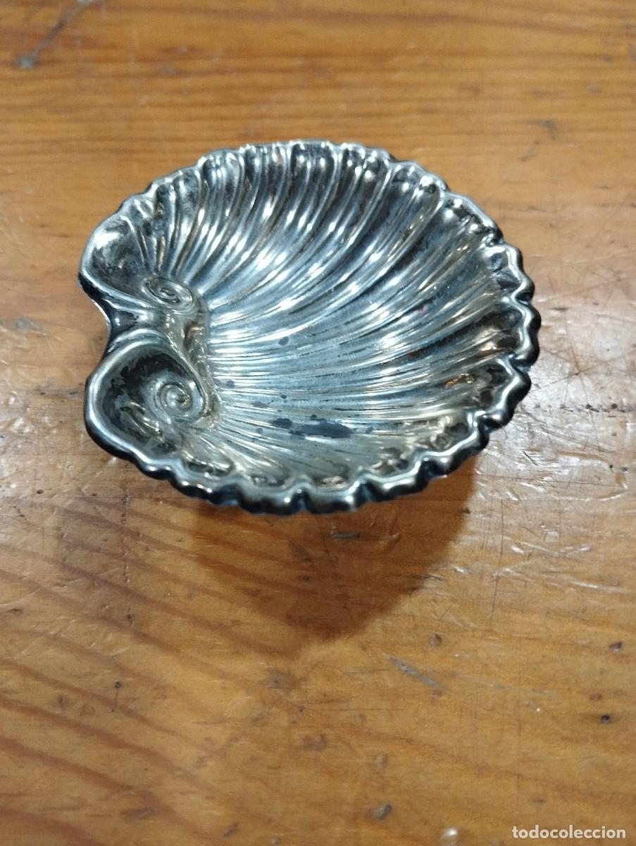 Antig&uuml;edades: BANDEJITA DE PLATA EN FORMA DE BUHO. - Foto 2