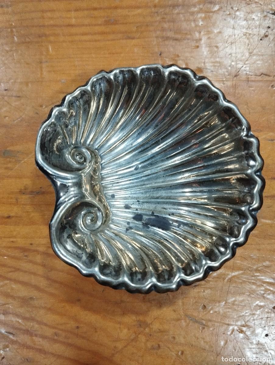 Antig&uuml;edades: BANDEJITA DE PLATA EN FORMA DE BUHO. - Foto 3