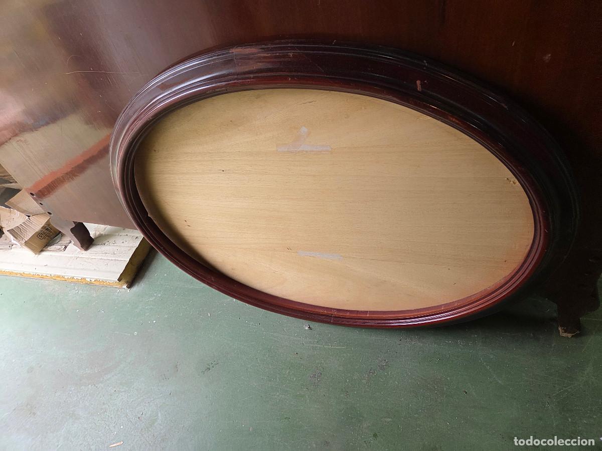 Antig&uuml;edades: marco ovalado de madera - Foto 1