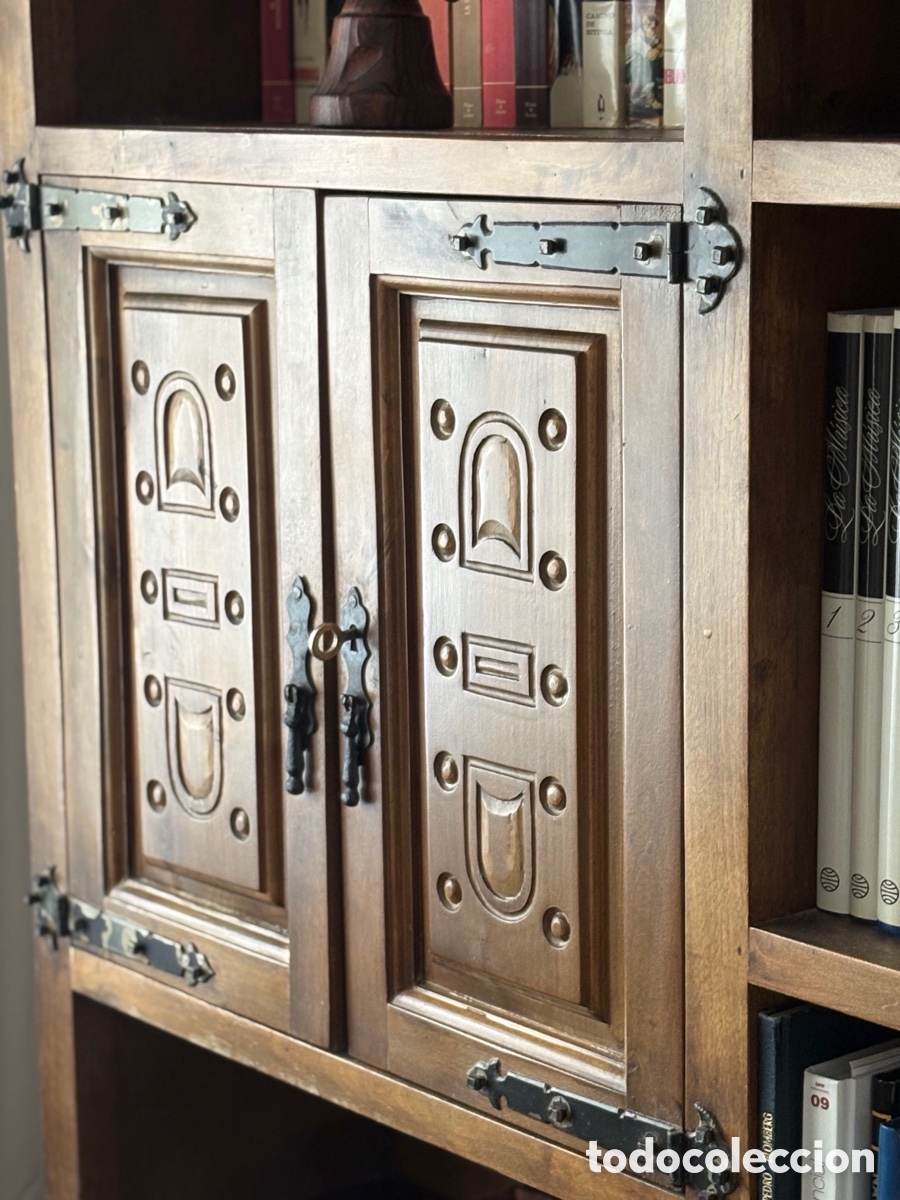 Antig&uuml;edades: Conjunto se despacho con escritorio, sill&oacute;n y librer&iacute;a - Foto 6