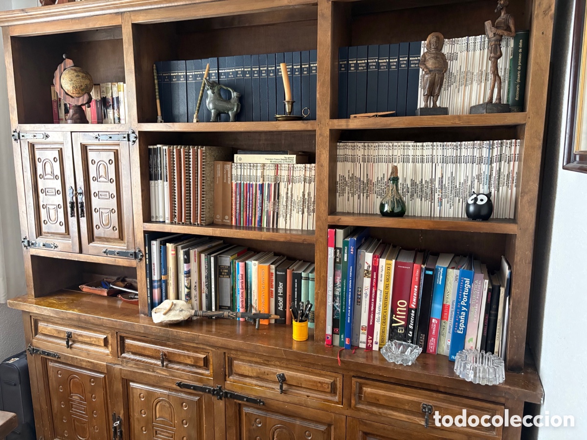 Antig&uuml;edades: Conjunto se despacho con escritorio, sill&oacute;n y librer&iacute;a - Foto 9