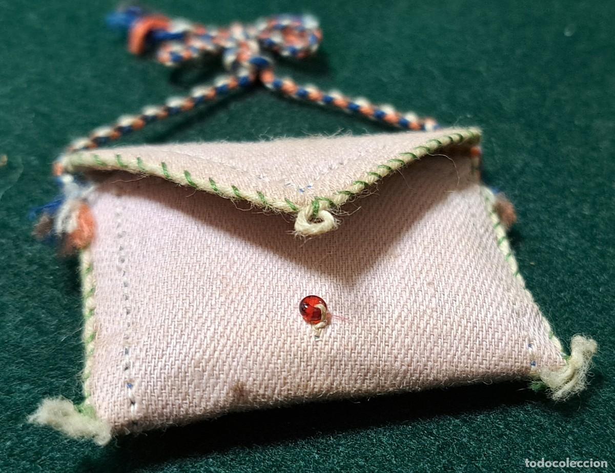 Antig&uuml;edades: Bolsa devocional con librito de los santos evangelios, siglo XIX - Foto 3