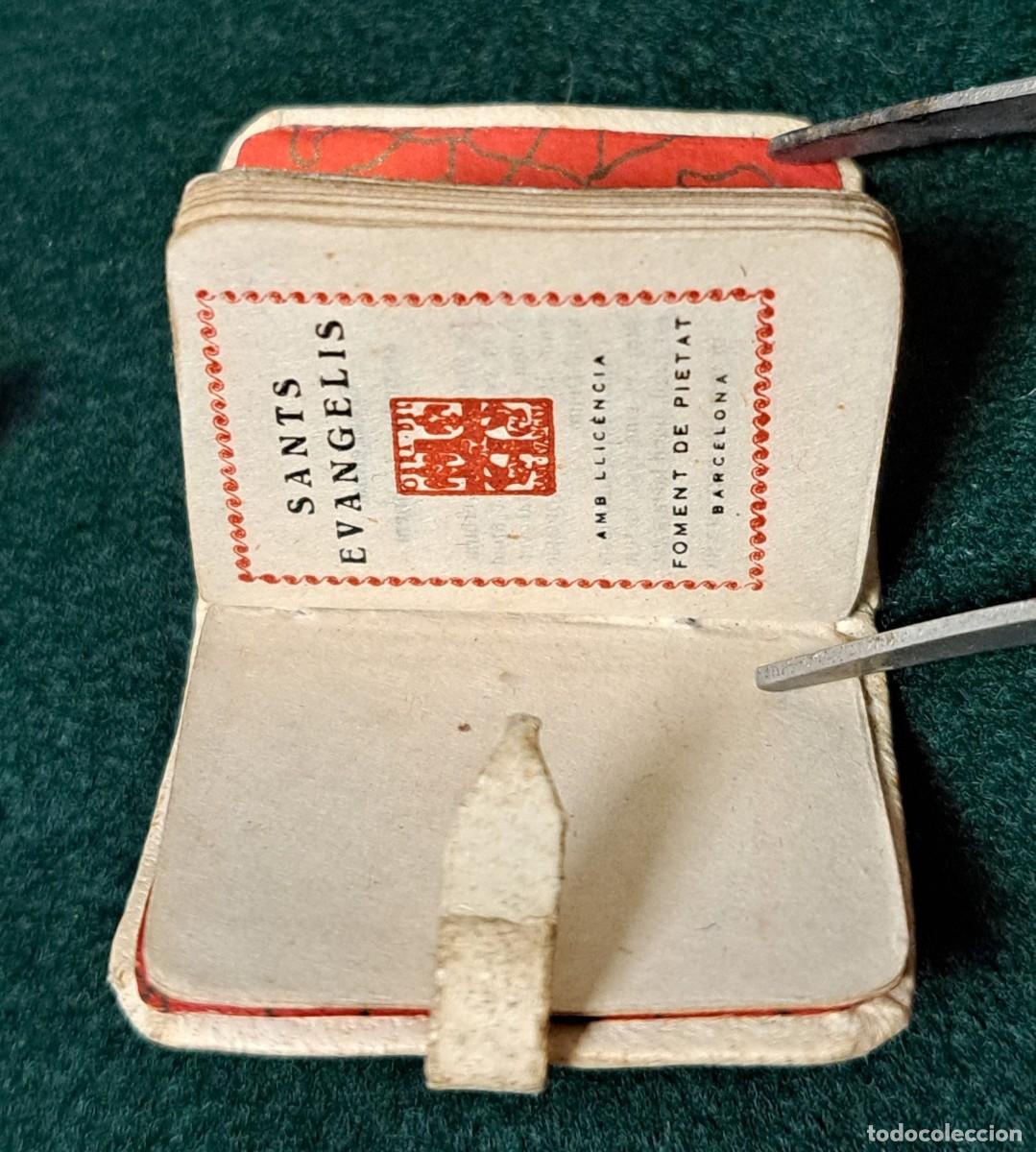 Antig&uuml;edades: Bolsa devocional con librito de los santos evangelios, siglo XIX - Foto 6