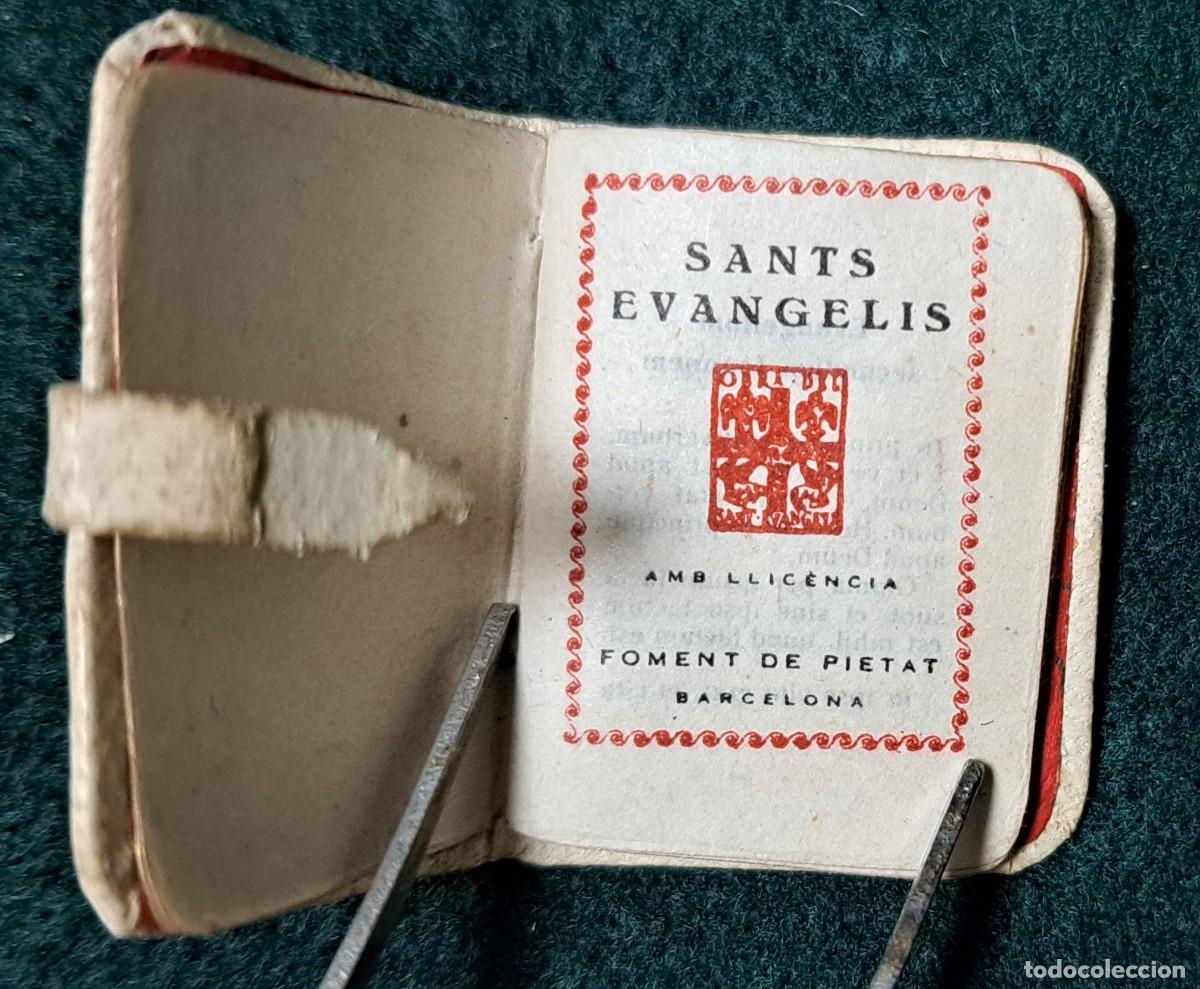 Antig&uuml;edades: Bolsa devocional con librito de los santos evangelios, siglo XIX - Foto 7