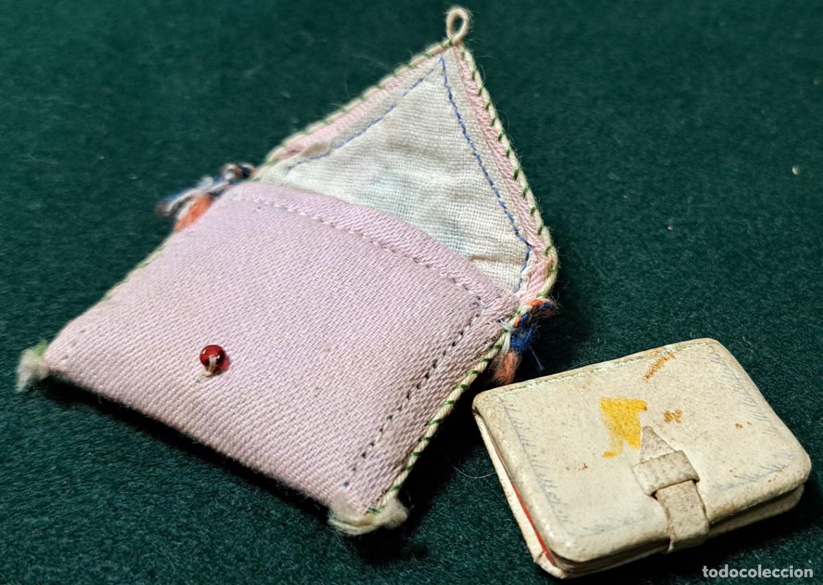 Antig&uuml;edades: Bolsa devocional con librito de los santos evangelios, siglo XIX - Foto 10