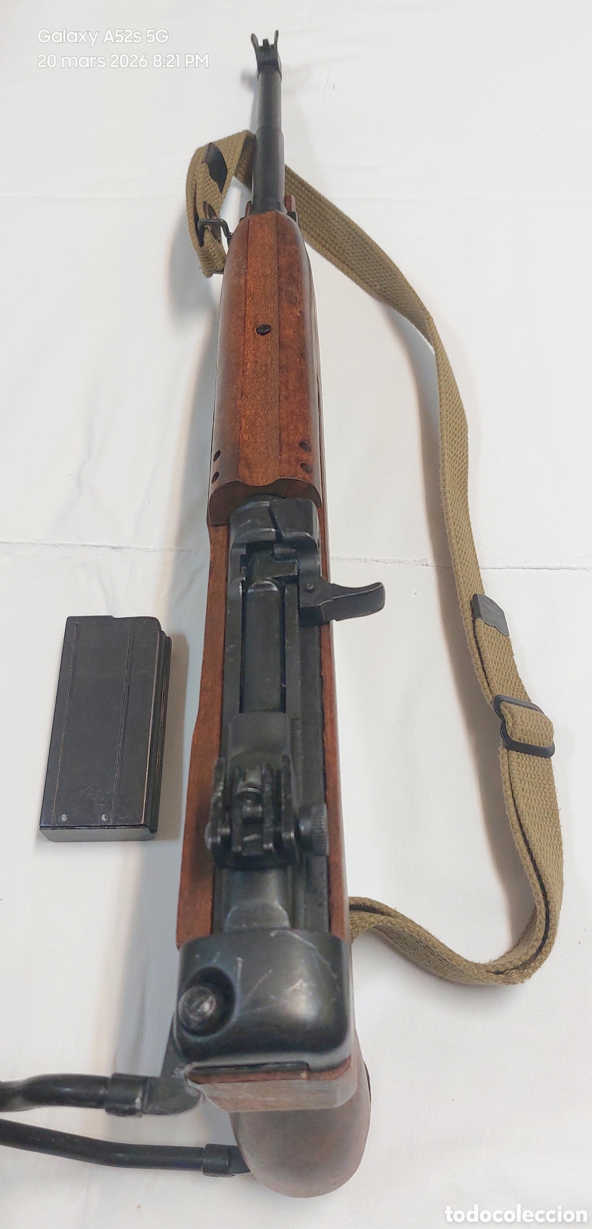Antig&uuml;edades: Carabina Militar arma.U.S M1A1 Replica. Repro.DENIX ES.