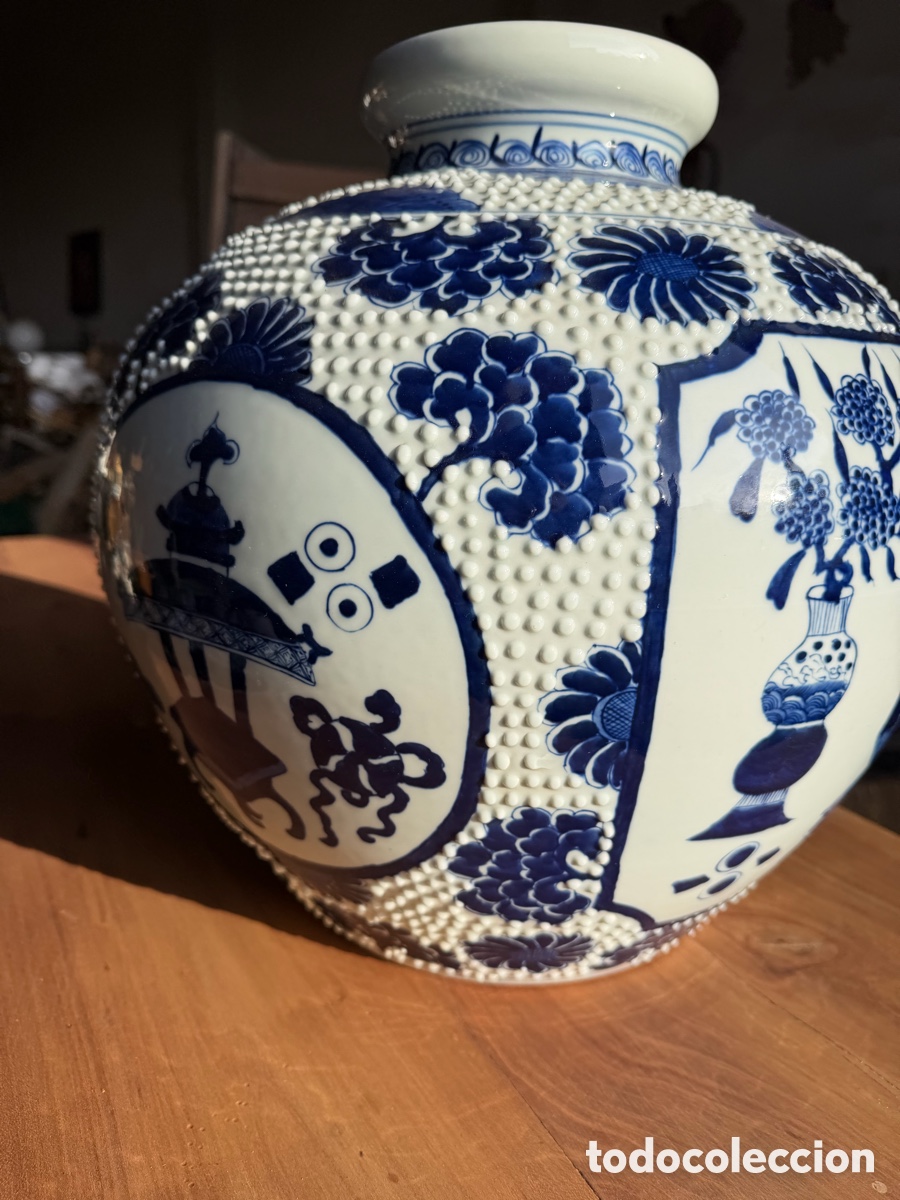 Antig&uuml;edades: Porcelana china jarron - Foto 5