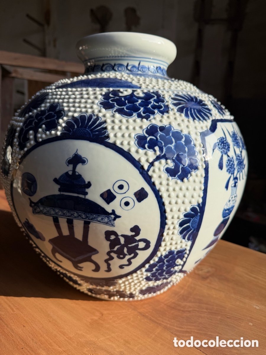 Antig&uuml;edades: Porcelana china jarron - Foto 6