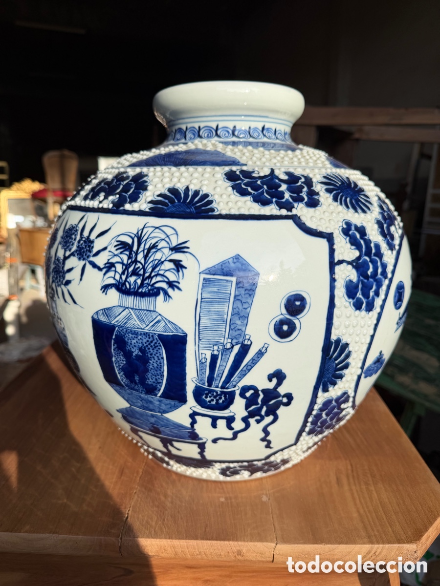Antig&uuml;edades: Porcelana china jarron - Foto 1