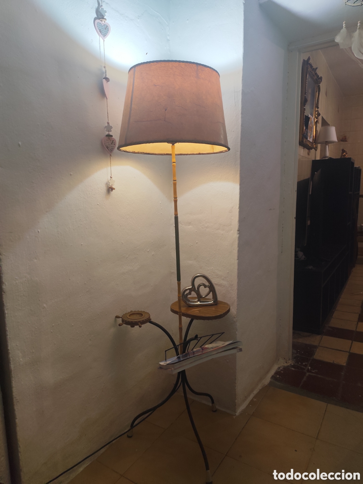 Antig&uuml;edades: Lampara revistero vintage - Foto 1