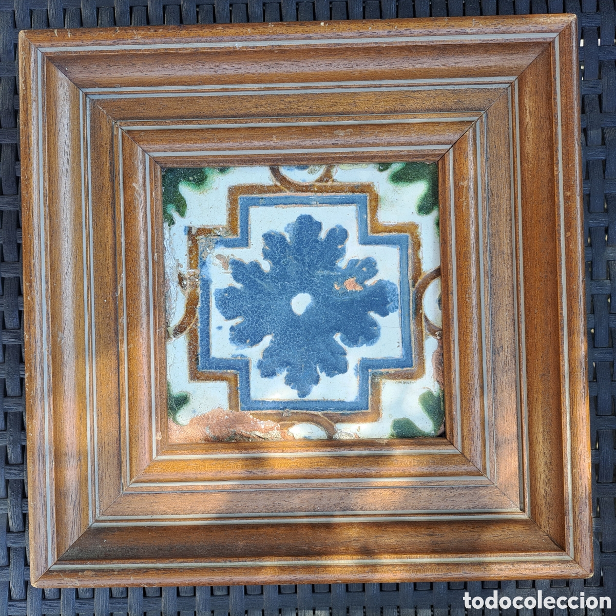 Antig&uuml;edades: Azulejo Toledo. S XVI. - Foto 1